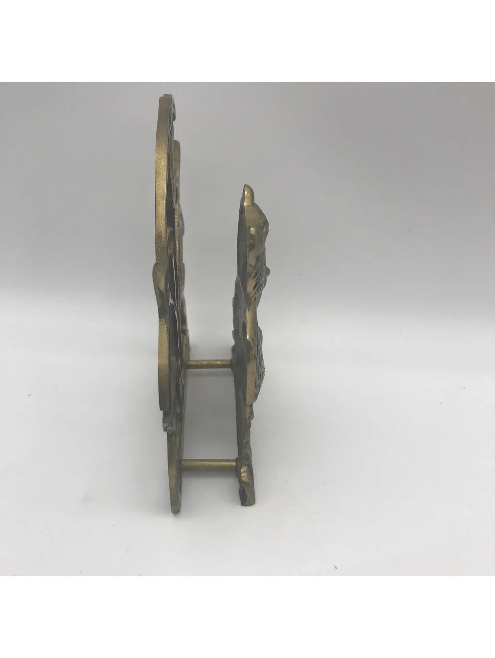 Brass Panda And Bamboo Napkin Holder MCM Vintage Kitchen 6” X 6” X 1.5” Bear